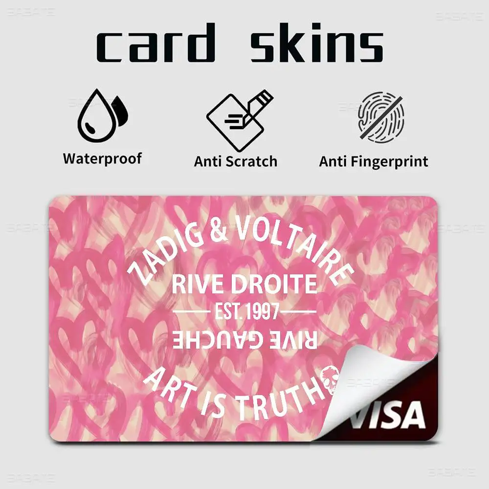 أزياء Z-Zadig وV-Voltaire أنيمي تنفق أو حفظ قذيفة مضحكة على قبالة رقيقة جدا لا تتلاشى ملصق غطاء الجلد فيلم