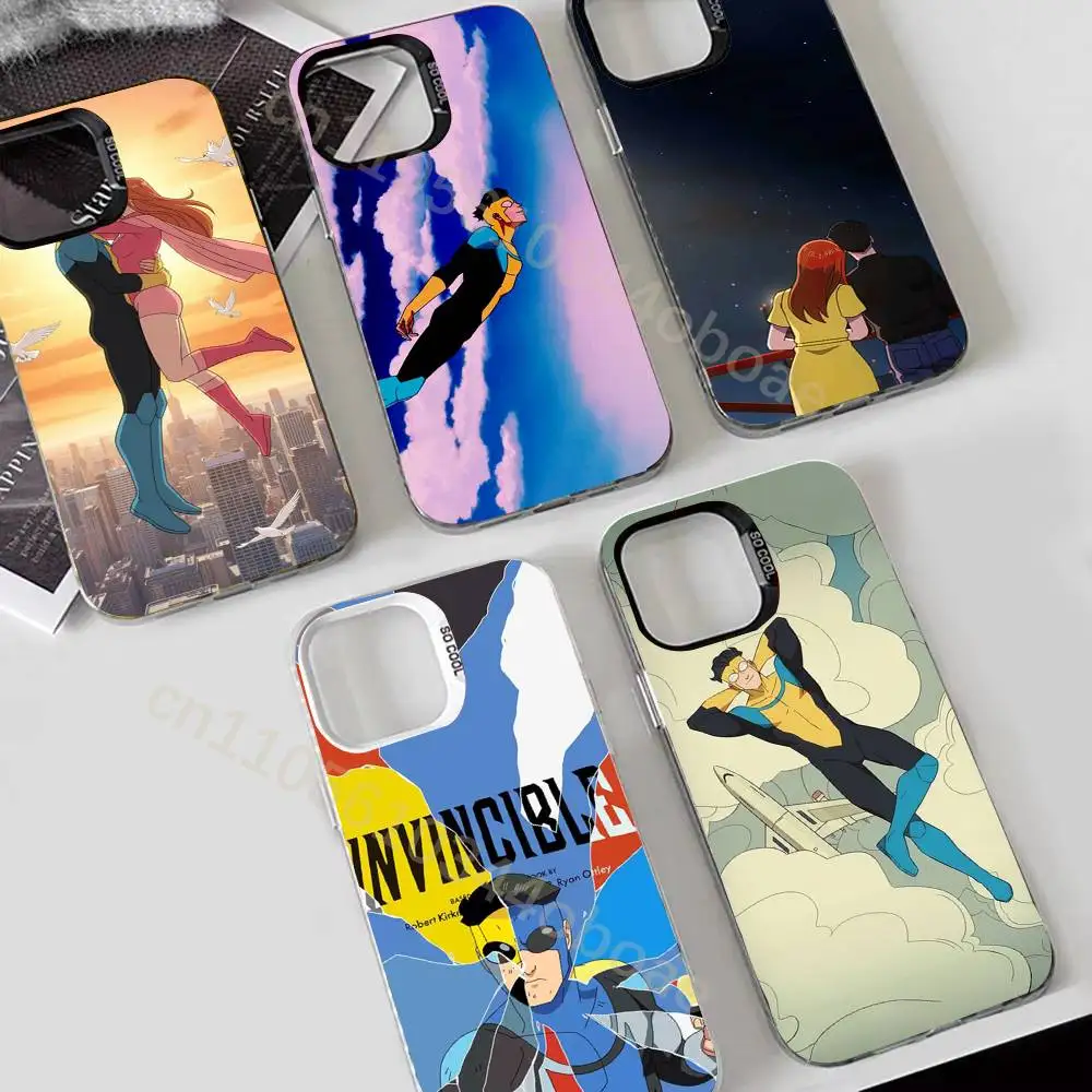 

I-Invincible Phone Case For iPhone 17,16,15,14,13,12,11,Pro,Max,Plus Soft Black Cover