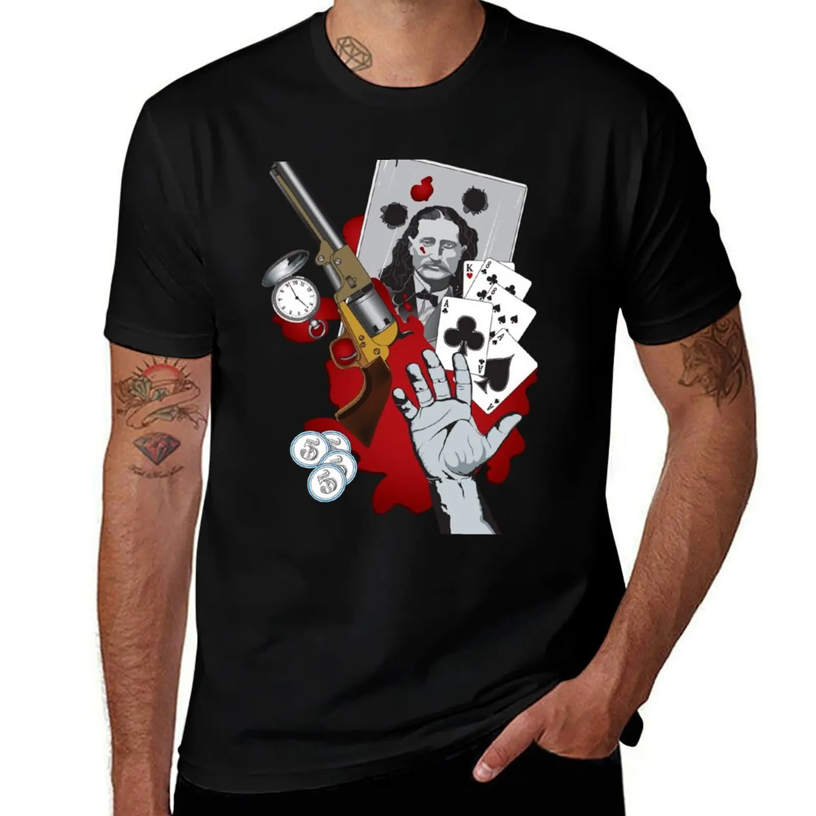 

Dead Man's Hand T-Shirt Personalized t-shirt blacks gifts for boyfriend mens t shirts top quality