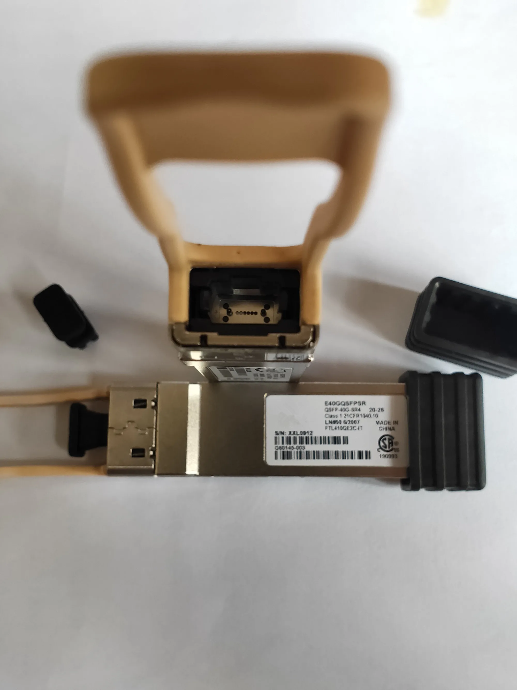 Imagem -04 - Transceptor Inte-l Qsfp Transceptor 40gb E40gqsfpsr Ftl410qe2c-it Qsfp40g-sr4 40g 850nm 150m Mtp Mpo