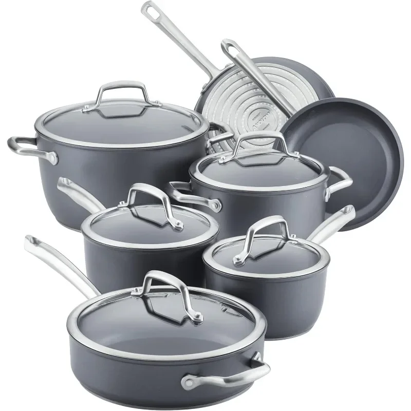 

Forged Hard Anodized Nonstick Cookware Pots and Pans Set