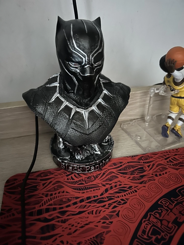 Marvel Hero Black Panther Iron Man Mk42 Bust Resin Statue Collection Model Home Decorative Art Sculpture Crafts Birthday Gifts F