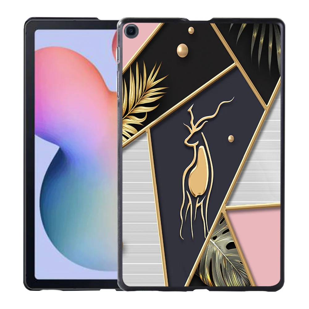 Casing Penutup Cangkang Tablet Seri Rusa untuk Samsung Galaxy Tab S4 S6 S5e S6 Lite S7 A 8.0 T290 A7 10.4 T500 A7 Lite T220 T225 8.7"