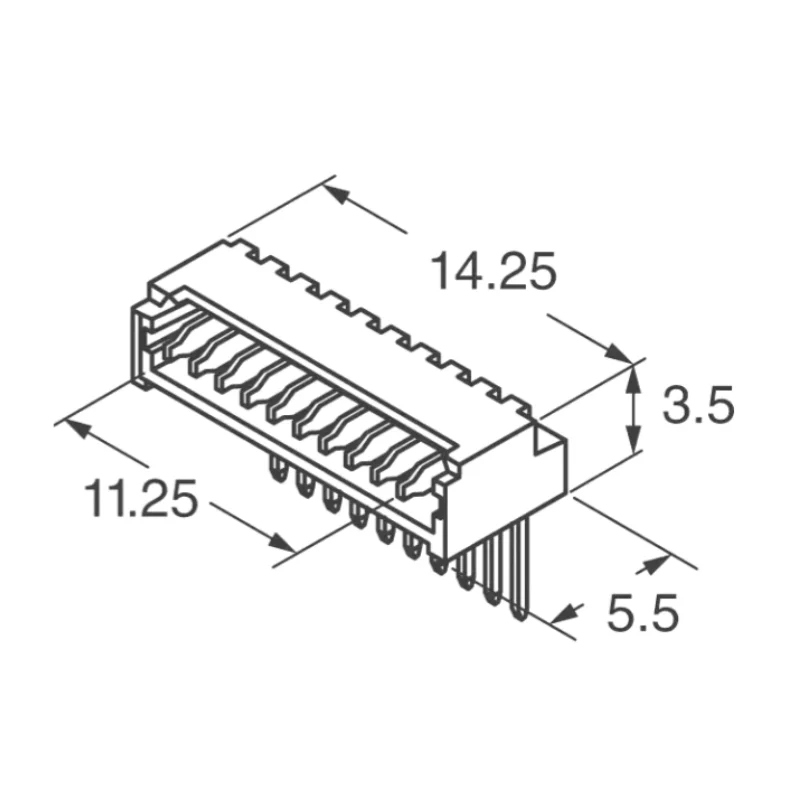 Free Shipping 10pcs/Lot 0530480410 Connector Header Through Hole, Right Angle 4 position 0.049