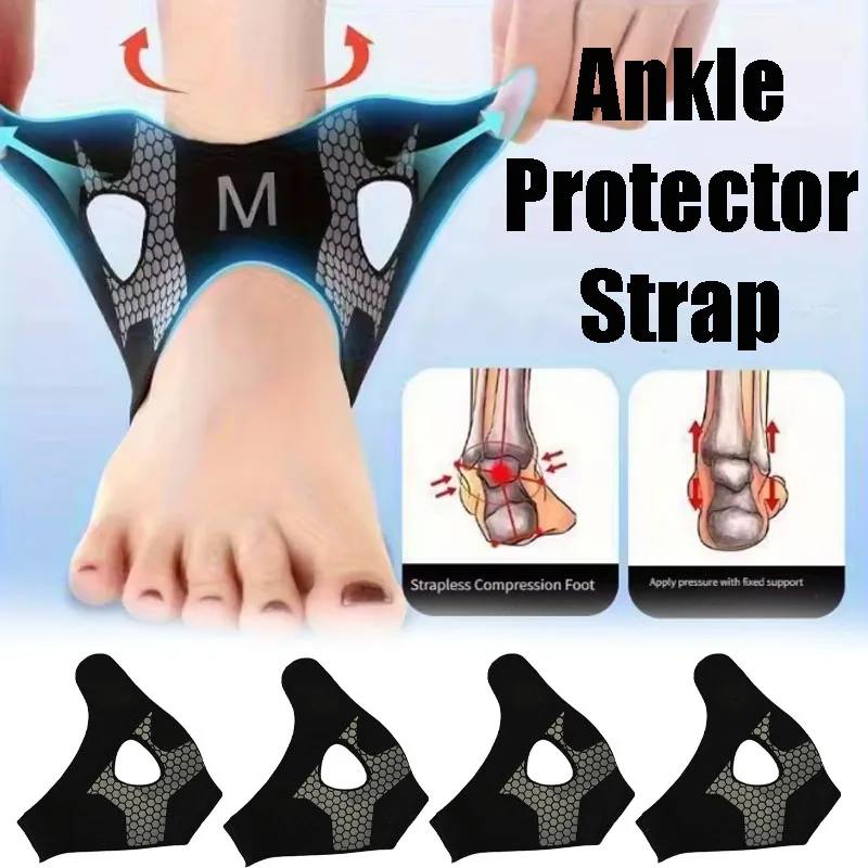 Breathable Ankle Support Strap, Lightweight Heel Wrap for Basketball Soccer, Anti-Twist Foot Joint Protection for Sports