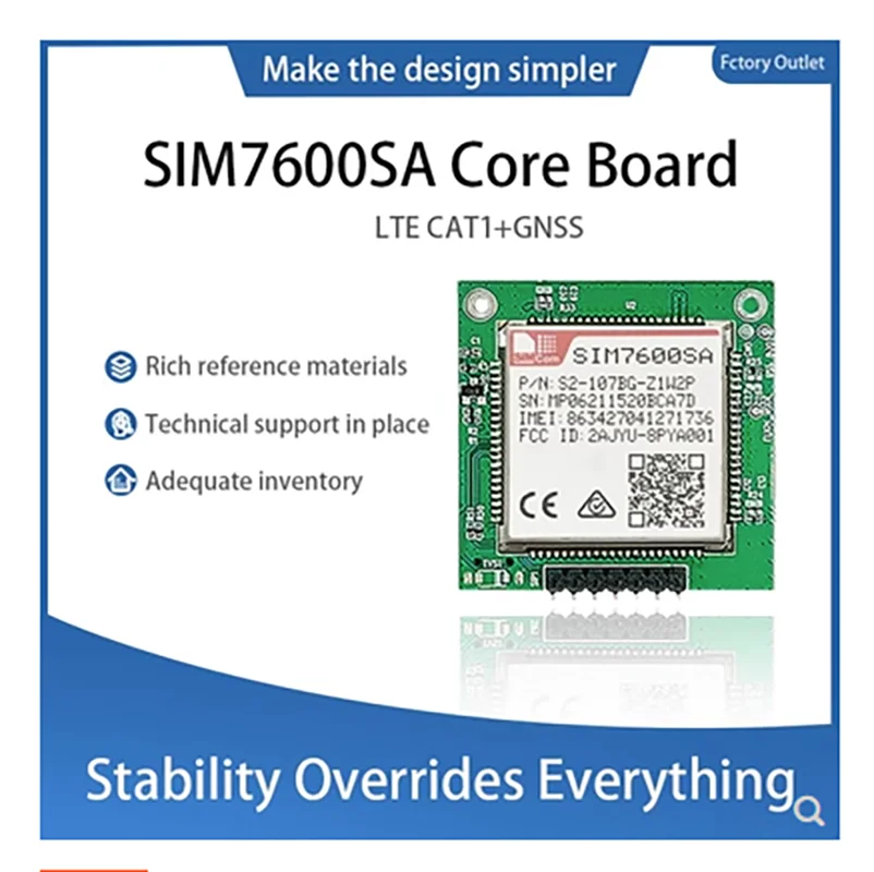 

SIM7600SA SIMCOM Development Board SIM7600SA LTE CAT1+GNSS