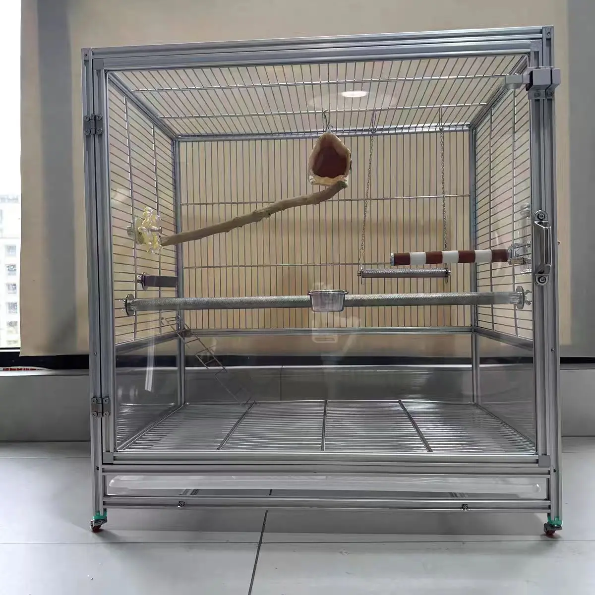 

Custom Extrusion Aluminum Profile 2020 3030 Series T Slot Frame For Different Size Bird Cage Pet House