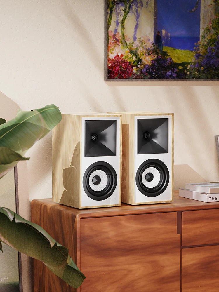 Głośnik studyjny AIYIMA S4000 40WX2 Bluetooth 5.0 Zbalansowane wejścia RCA/XLR Wyjście na subwoofer Drewniane aktywne głośniki półkowe — zdjęcie produktu 7