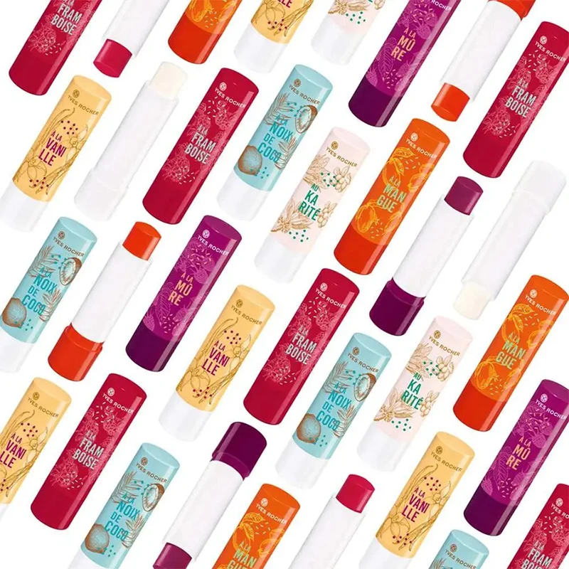 이브 로쉐 과일 틴트 립밤, 프랑스 립케어 건조하고 갈라진 입술용, 보습 및 영양 공급