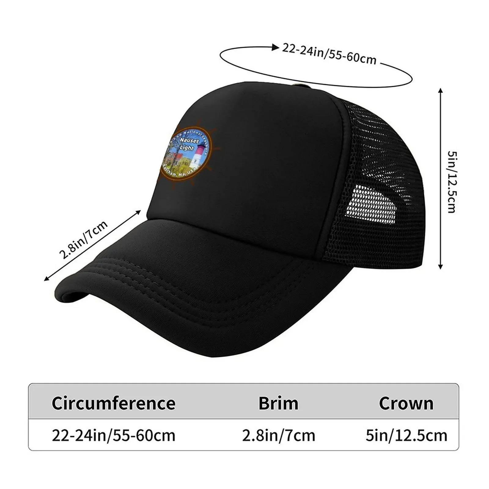 2026 Nauset Lighthouse Badge Baseball Cap Military Cap Man Brand Man cap sun caps designer For Women Men's