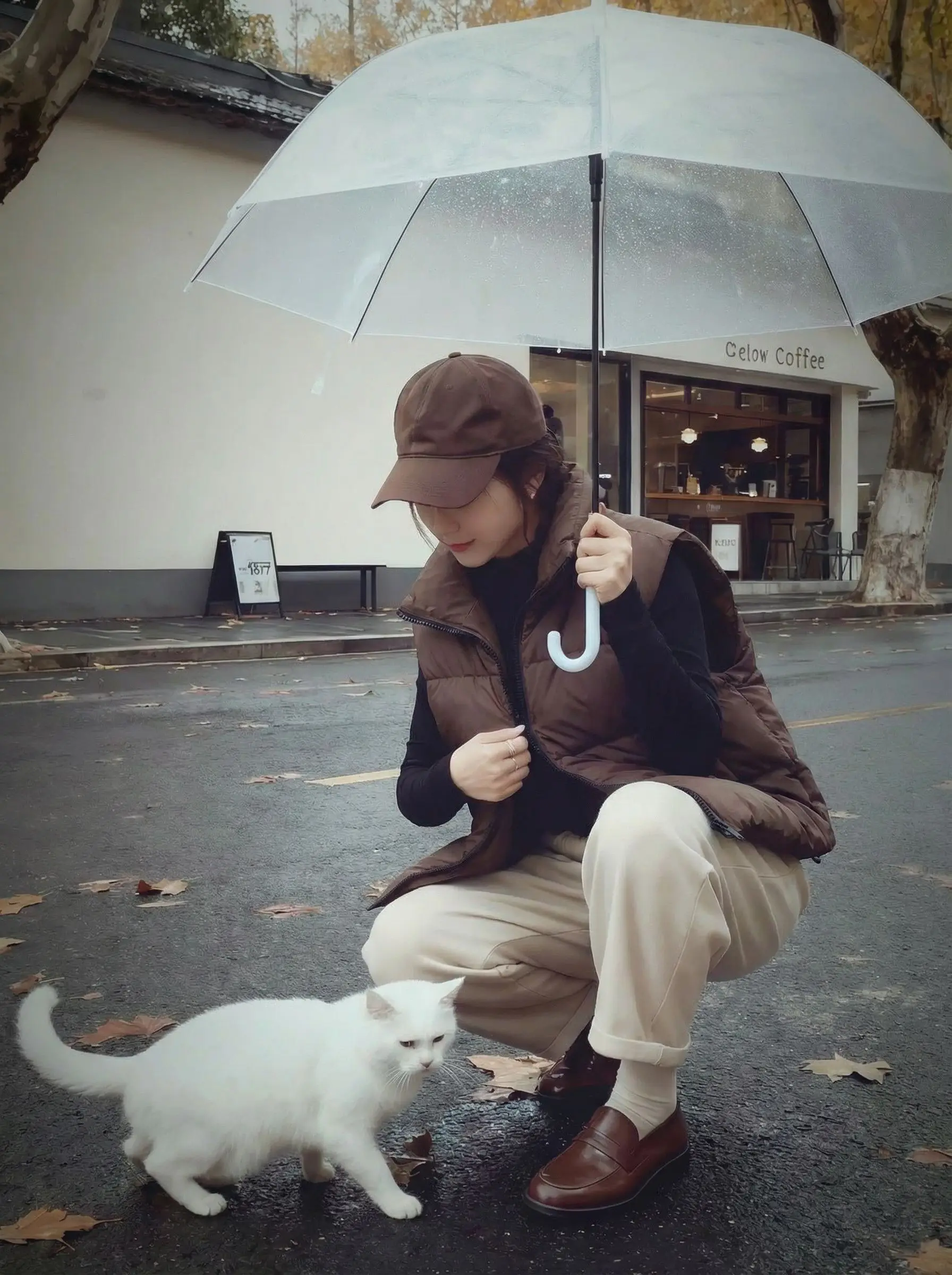 เสื้อกั๊กคอตั้งสำหรับผู้หญิง รุ่นฤดูใบไม้ร่วง-ฤดูหนาว ปี 2025 รุ่น K25 ทรงหลวม สไตล์ลำลอง เหมาะสำหรับใส่ทำงาน แขนยาว ผ้าอื่นๆ แบบเสื้อโค้ท