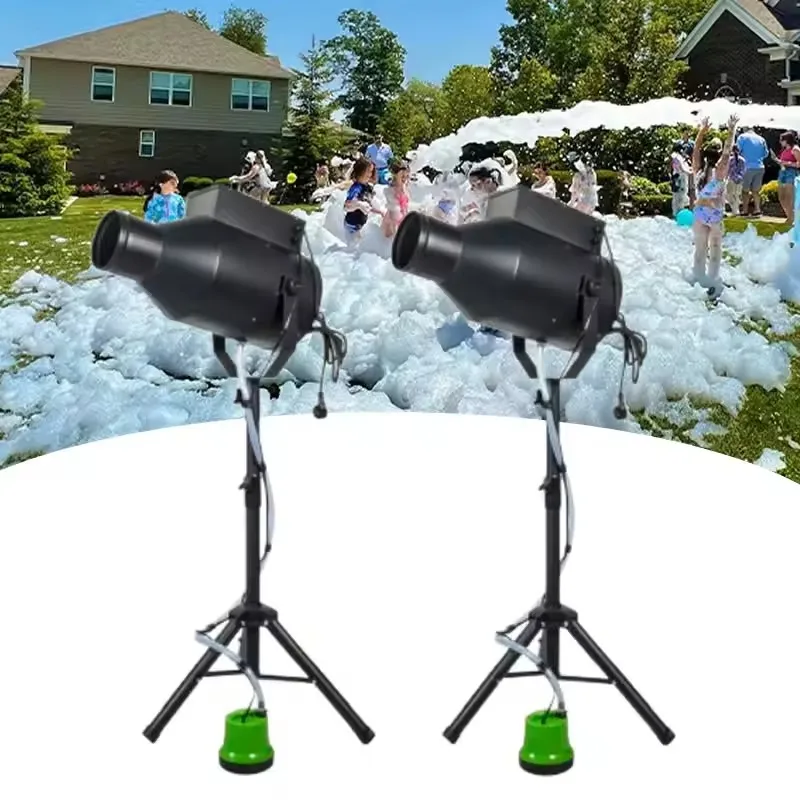 1000W Outdoor Mini Party Foam Machine Bubble Cannon Blower Sprayer Foam Making Machine for Swimming Pool Water Park Play