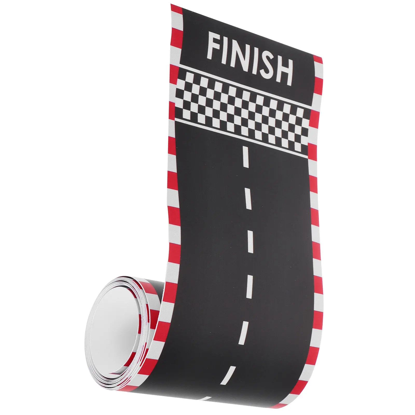 Realistic Race Track Stickers for Kids Floor Adhesive Road Tape DIY Highway Layout Creative Play Teaching Activity Traffic Decal