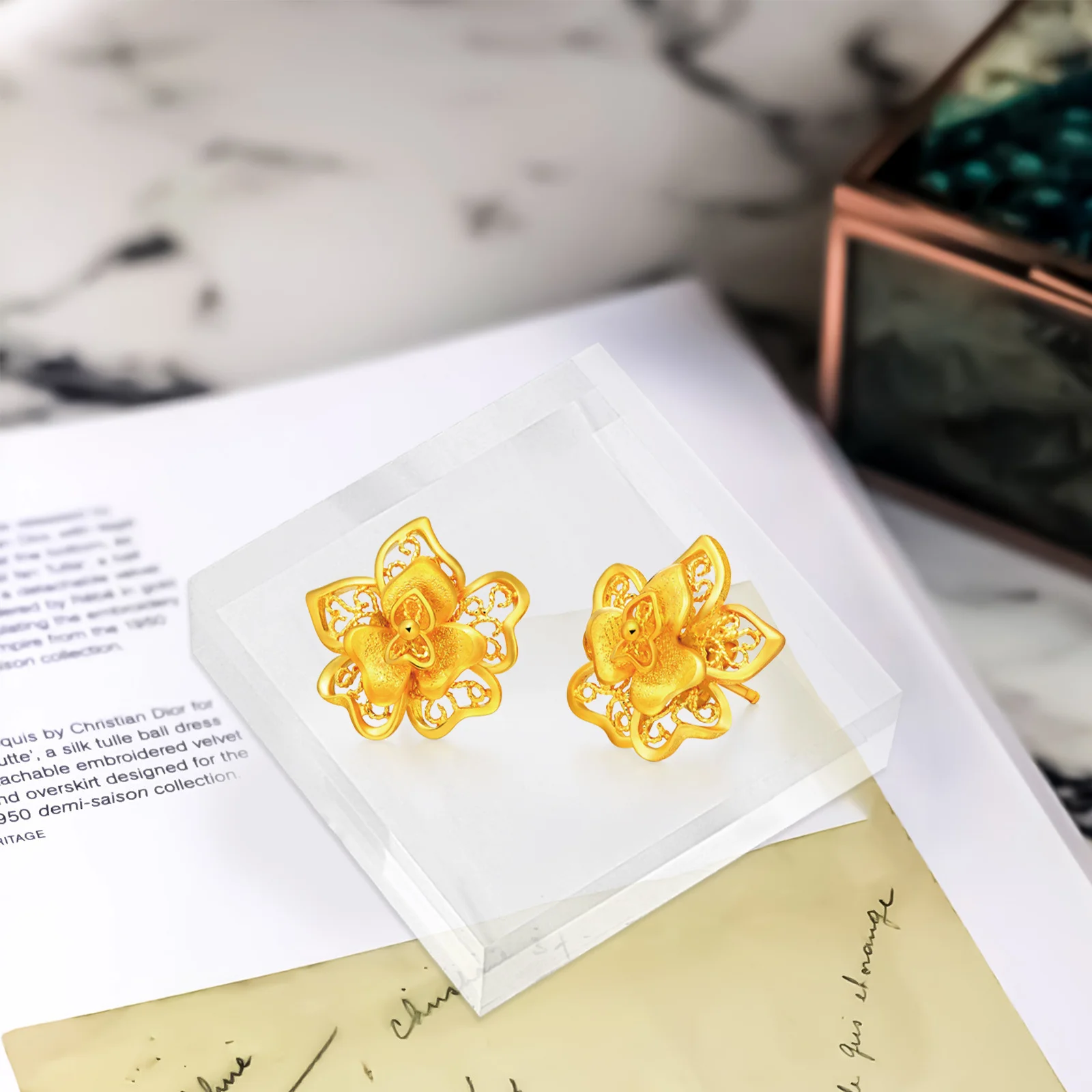 

4pcs Jewelry Display Blocks Transparent Acrylic Showcase For Earrings Rings Necklaces Bracelets Jewelry Organizer Display Stand