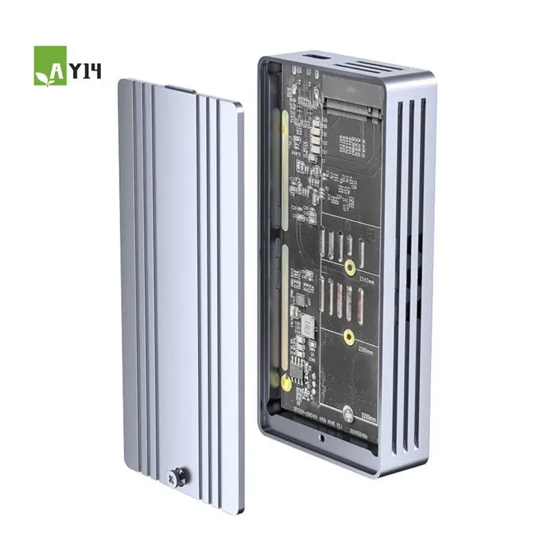 

AY14 - Корпус для SSD с поддержкой USB 4.0 (40 Гбит/с) для Thunderbolt USB-C M.2 NVMe, совместимый с USB 3.2/3.1/3.0, для телефонов и ноутбуков
