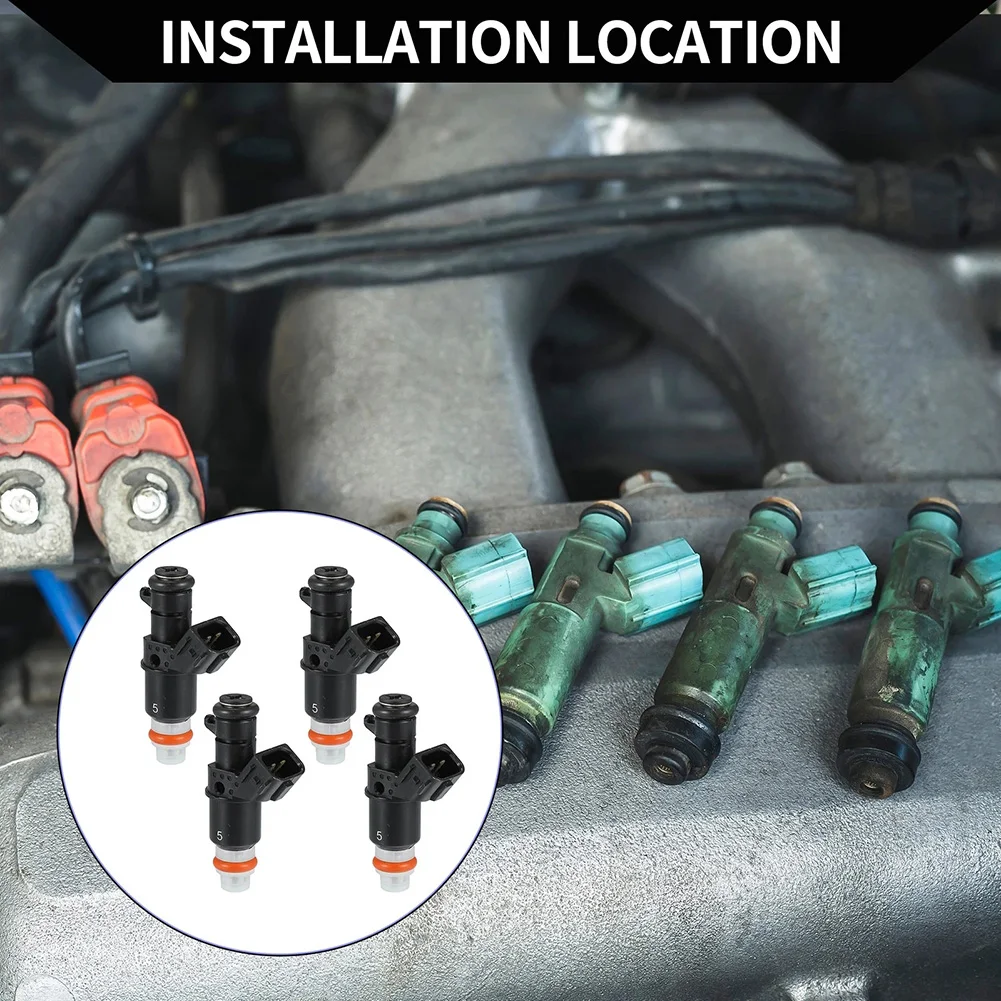 4Pcs Car Fuel Injectors For Honda For Civic 1.5L 1.8L 2006-2011 16450-RNA-A01