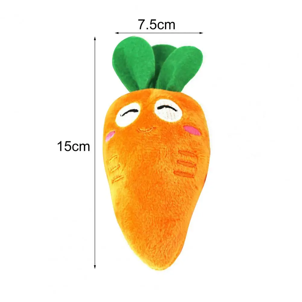 Cute Pet Doll Chew Toys Bright-colored Elastic Plush Soft Pet Squeaker Doll Pet Chew Toys Supplies Accessories