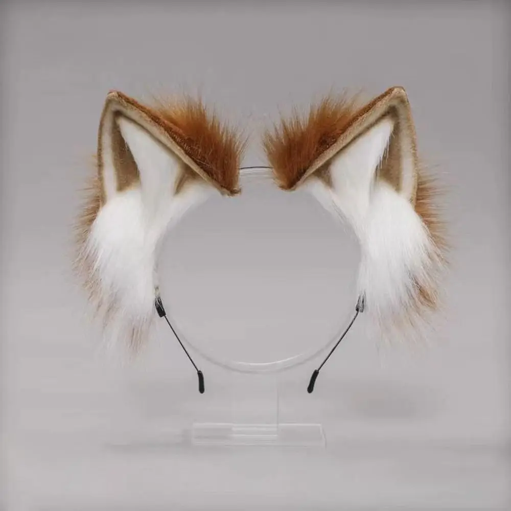 Diadema de felpa con orejas de gato para Cosplay, diadema hecha a mano de simulación, accesorios de fantasía, fiesta de disfraces