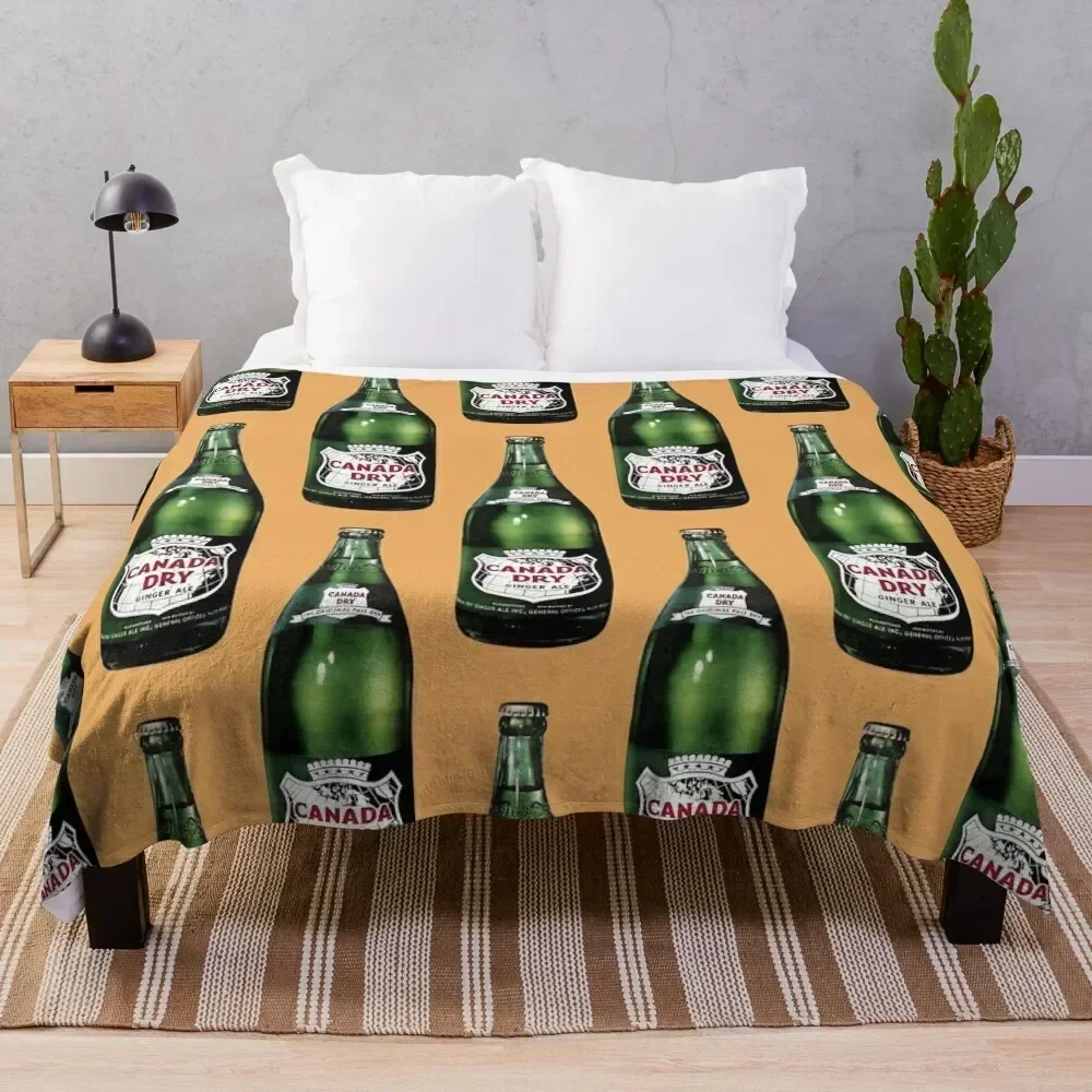 

Canada Dry Soda - Vintage style drawing Throw Blanket for sofa Decorative Throw Multi-Purpose Tourist Blankets