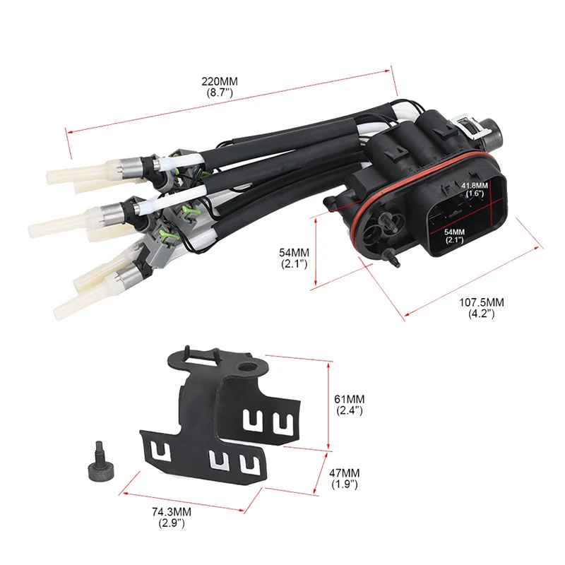 

Fuel Injector Replace With Bracket For Express Silverado 1500 GMC Sierra Savana 1500 4.3L V6 Replaces 17113673 FJ503-A