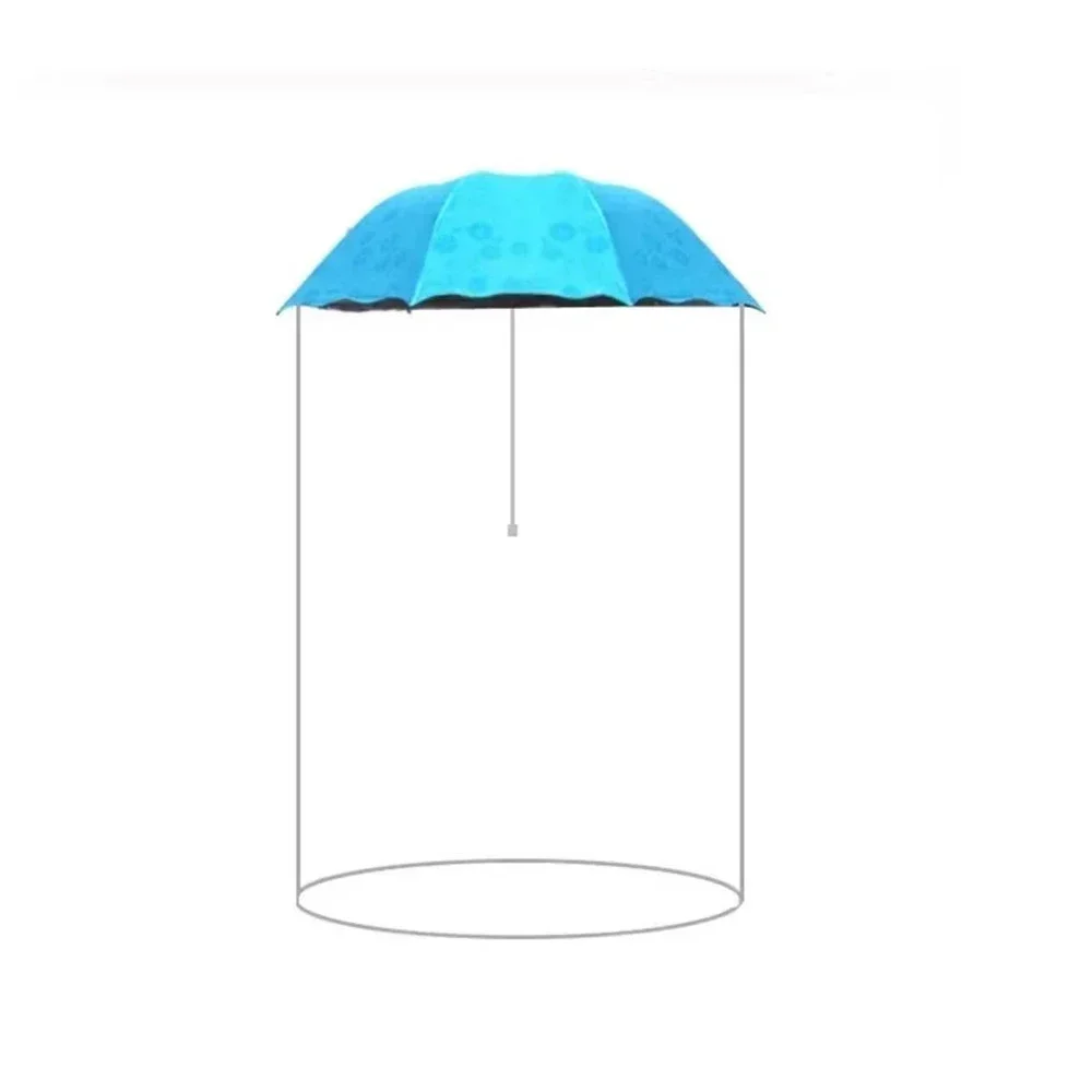 Splash-proof Umbrella UV Umbrellas with Rainproof Cloth Detachable Raincoat Parasol Paraguas for Man Woman Kids