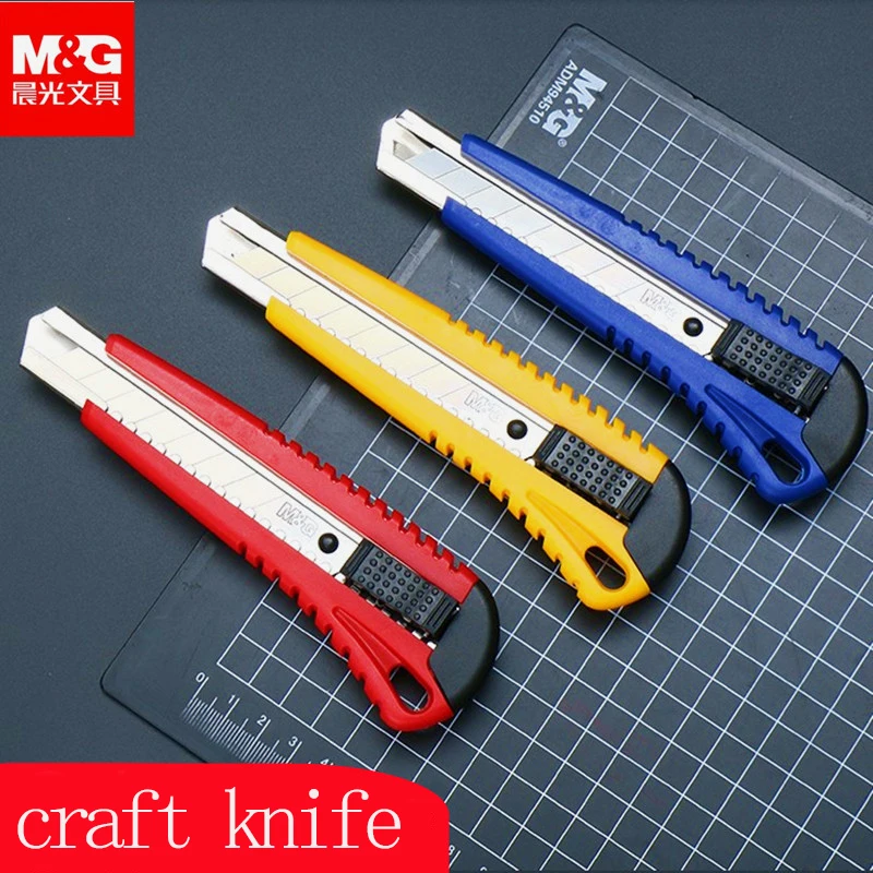 M&G utility knife, wallpaper knife, 18 mm wide, refillable blade, suitable for industrial and office use, opening express delive