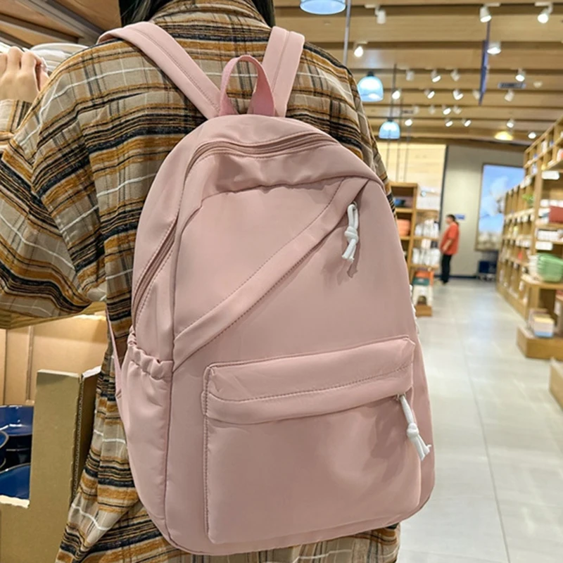 Tas Ransel Santai Dan Minimalis Untuk Siswa SMP Dan SMA, Tas Ransel Kapasitas Besar, Tas Wanita Jepang