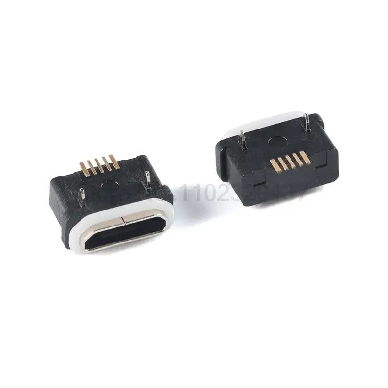 Waterproof MicroUSB 5pin on-board female pin 5.65 High current ultra-thin waterproof IPX6