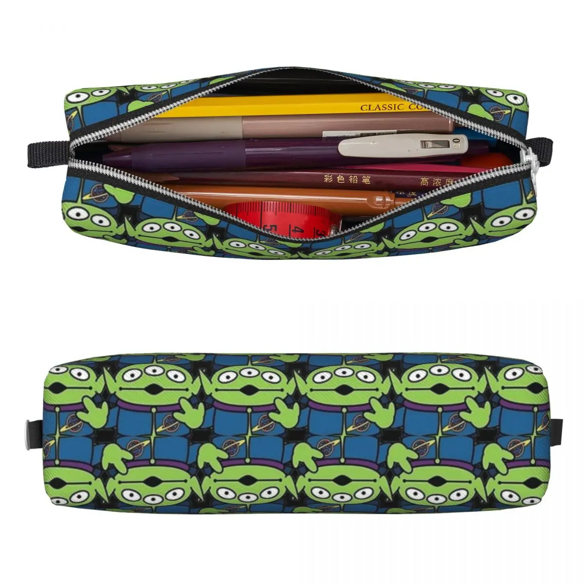 Aliens Toy Story Cartoon Pencil Case Cute Pen Box Bag Girl Boy Big Capacity School Supplies Cosmetic Pencil Box