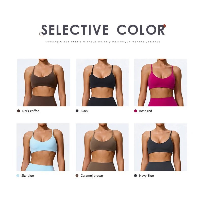 Hearuisavy-Sujetador deportivo supersuave de secado rápido para mujer, Top transpirable para entrenamiento en gimnasio, ropa interior de Fitness, Top corto de Yoga para correr con realce