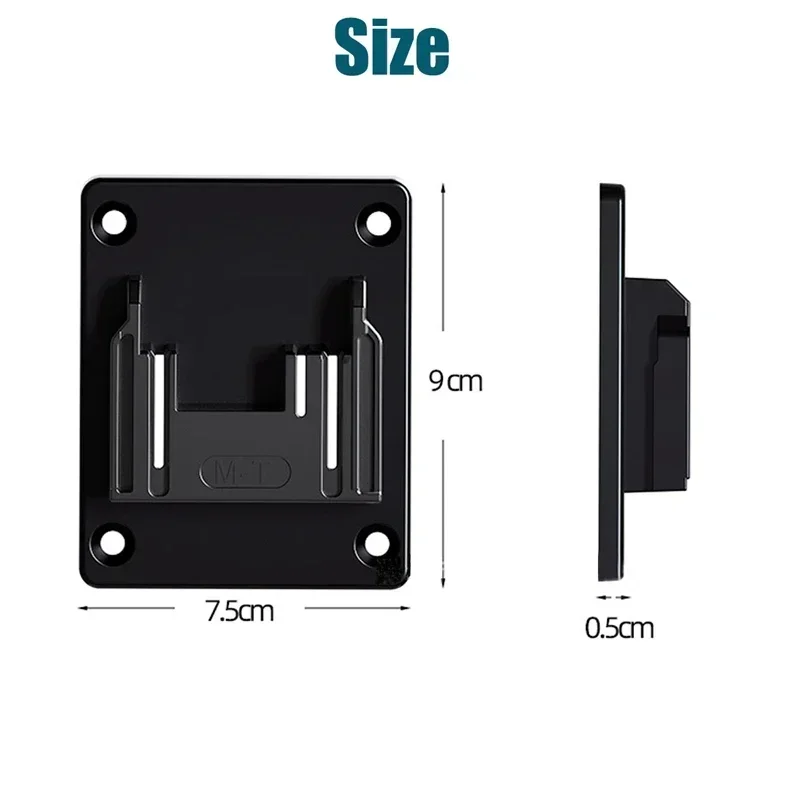 1 Buah untuk Makita Bosch DeWalt Milwaukee Power Tools Wall Mount Bracket Base Fitting Rack Mount Storage Rack