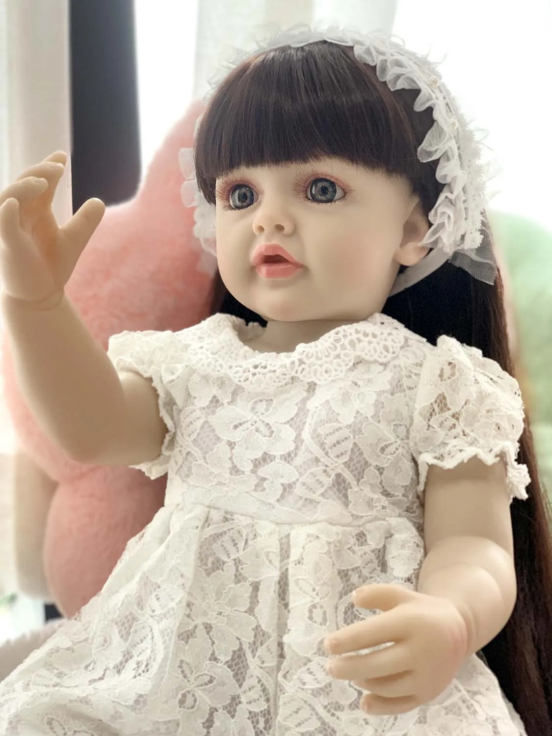 Completo Silicona Estirables Mini Cap Sound Lifelike Battery Operated Furniture Reborn Dolls