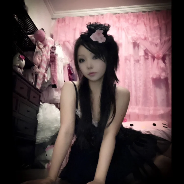 Gorro pequeño de encaje vintage, cinta de horquilla, pinza para el pelo lolita negra y rosa, accesorio de Cosplay de Anime, accesorios para el cabello de lujo