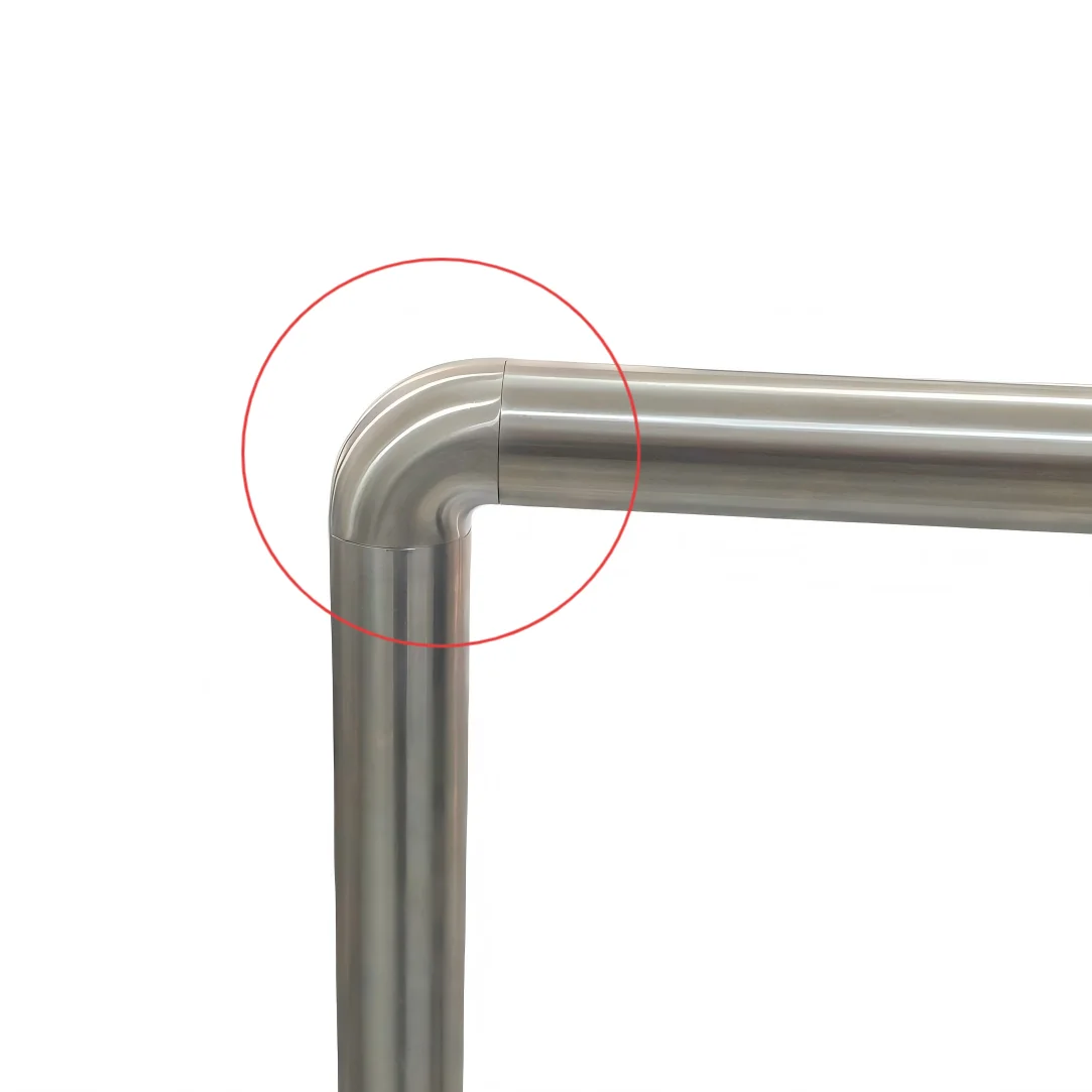 Conector de Pasamanos Metálico, Accesorios de Acero Inoxidable para Barandillas de Escaleras, Unión de Tubos, Codo para Barandilla