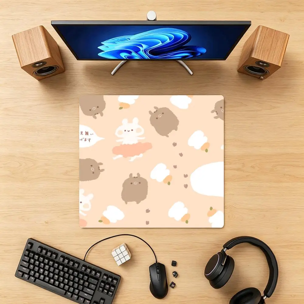 Healing Cat Mouse Pad Cartoon Cute Pet Illustration Non-Slip Office Gaming General Table Mat