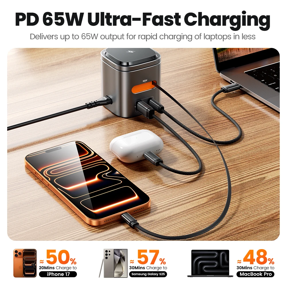 Toocki 80W 6-in-1 GaN Charging - đánh giá và giá Iwatch Smartwatch
