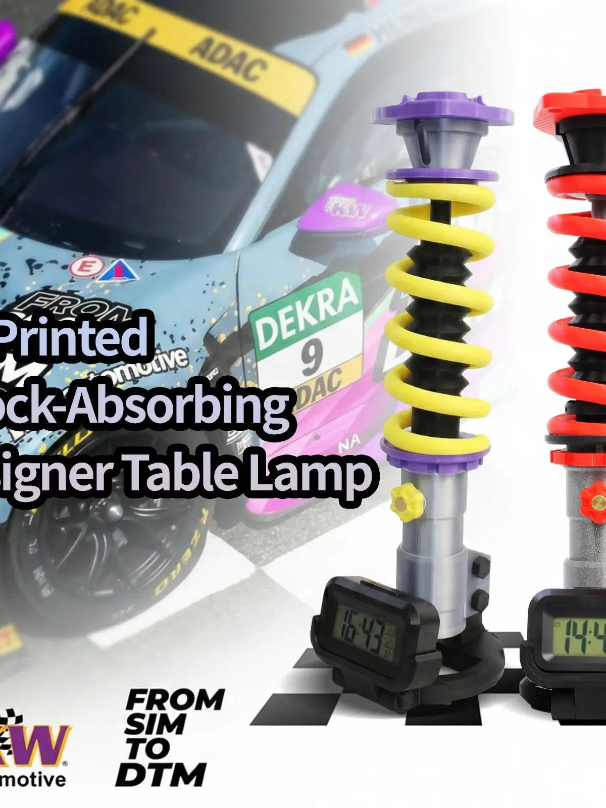 

Car shock absorption style desk lamp decoration, gaming room atmosphere lighting, decorative lamp, festival gift