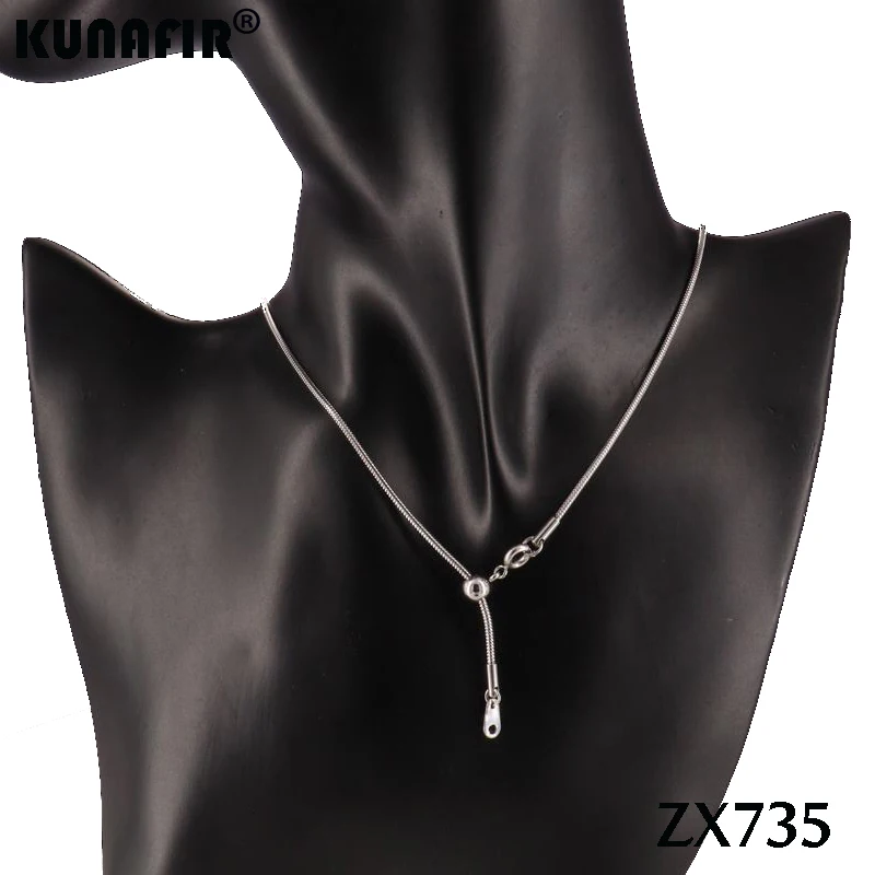 Limit bead style fashion chains Necklace Stainless steel Jewelry Man Male 1.5mm-1.9mm ZX721