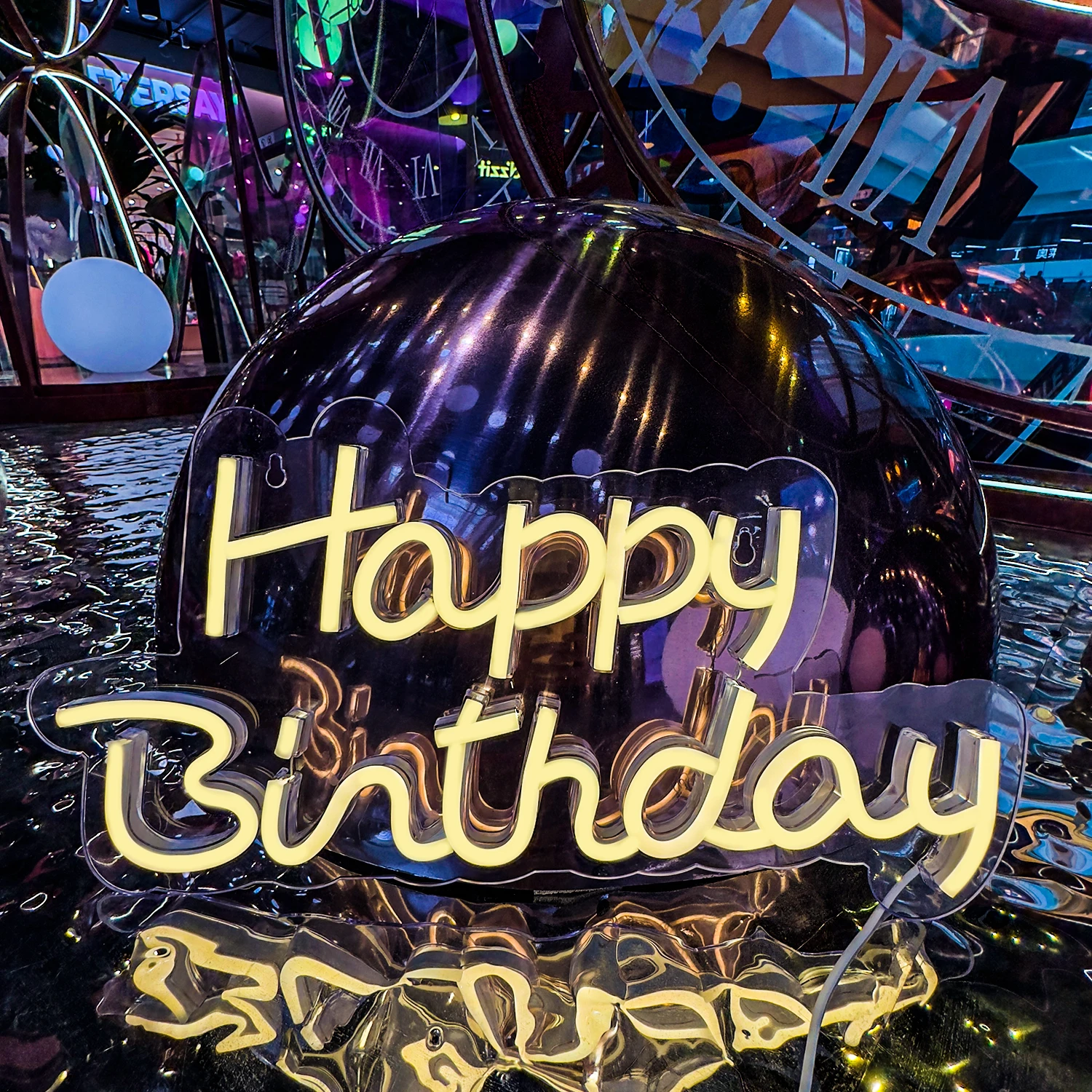 Happy Birthday Neon Sign for Birthday Party neon Light Wall Decoration Birthday Gift celebrate Wall Decorate Atmosphere Lamp