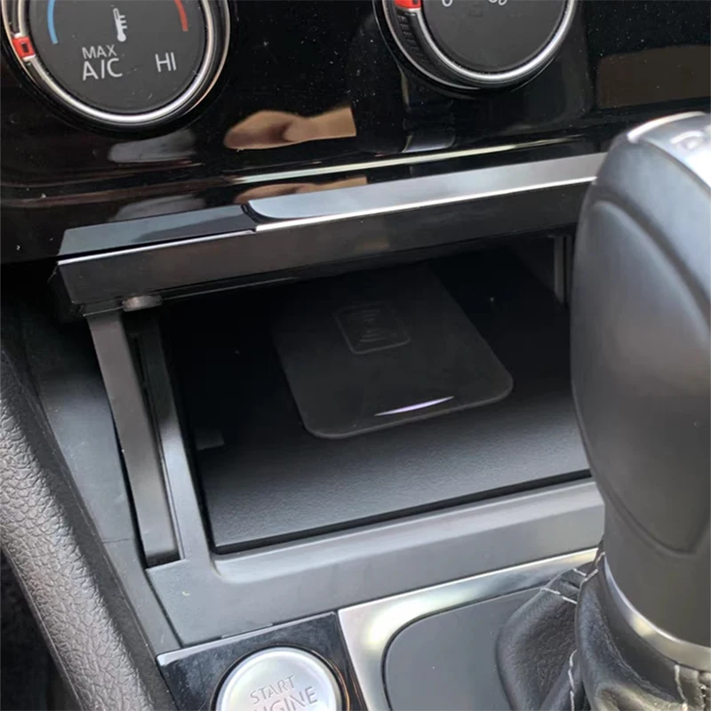 

Автомобильное беспроводное зарядное устройство 15 Вт, быстрое зарядное устройство для телефона, держатель для VW Golf 7 MK7 2013-2019 LHD