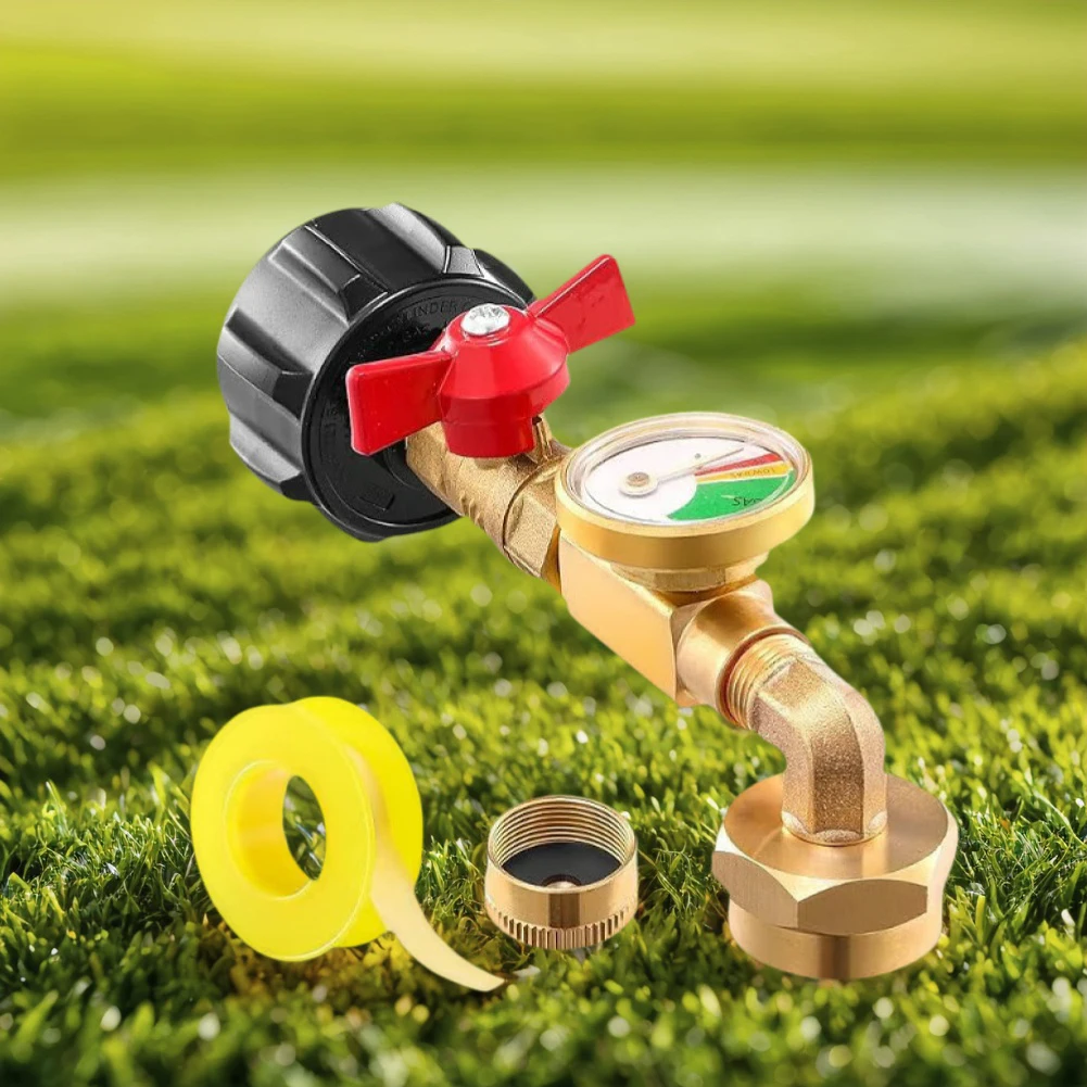 

Регулятор давления газа, индикатор уровня пропана, счетчик газа и детектор утечек для барбекю, дома на колесах, обогреватель для кемпинга