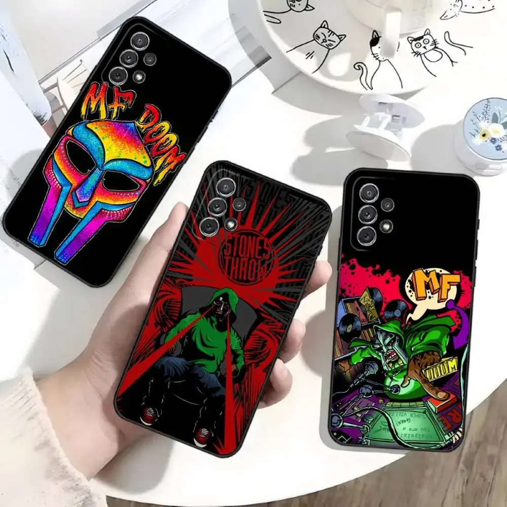 MF D-DOOM Rapper Handyhülle für Samsung S25, S24, S21, S22, S23, S30, Ultra, S20, Plus, Fe, Lite, Note, 10 Schwarz Soft Shell
