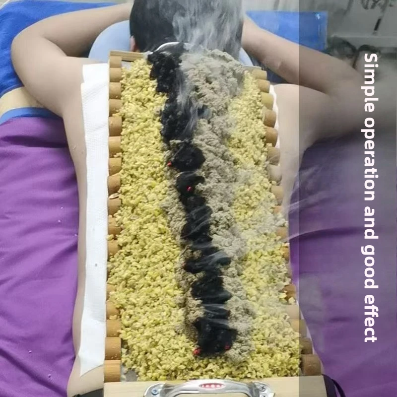 

Fire Dragon Long Snake Keel Du Meridian Moxibustion Apparatus Home Body Back Belly Spine Warm Ginger Moxa Moxibustion Wood Box