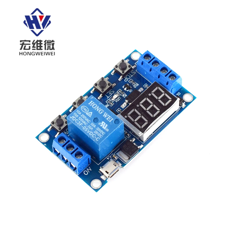 5V-30V 1 Channel Smart Relay Module Switch Trigger Avoid Reverse Connection Burning Type-C Or Micro USB Relay Switch Board