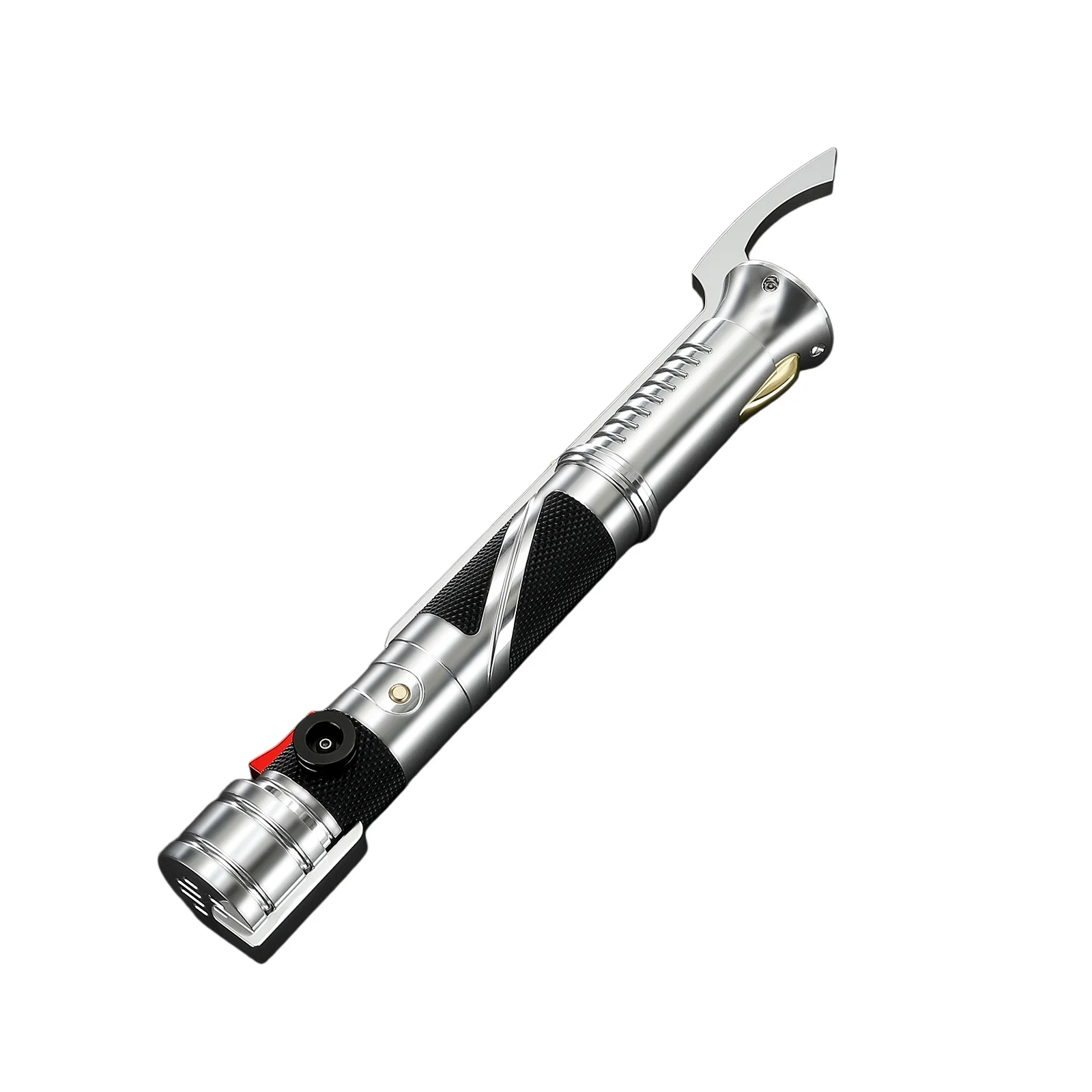 JS Verbessertes RGB3.0 DK Lichtschwert, Metallgriff, Sanfter Schwung, Blitzlicht beim Aufprall, Schweres Duell-Lichtschwert, Cosplay-Spielzeug