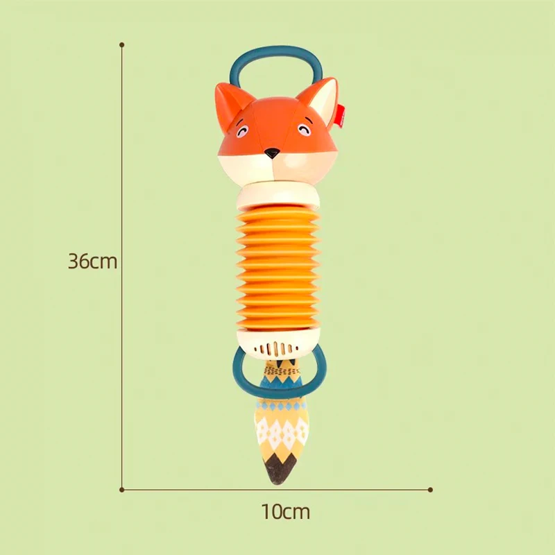 Fox Accordion Music Toy Instruments Learning Early Cartoon Education Sound Learning Musical Toddler Baby Toys For Children Gifts