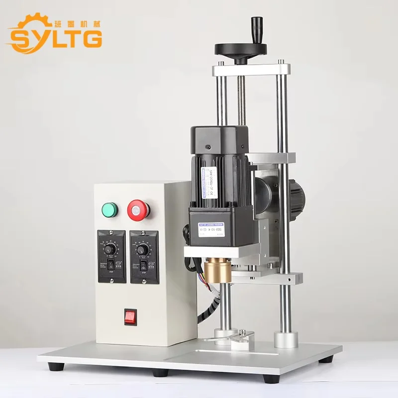 Semi-Automatic Desktop Electric Pneumatic Capper Plastic Glass Bottle Sealing Tool Paper Cap Dropper Convenient Bottle