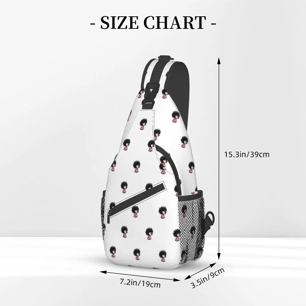 Mafalda Cross body Schulter taschen coole Brusttasche niedlichen kawaii Cartoon Schulter rucksack Tages rucksack für Wander reise Sporttasche