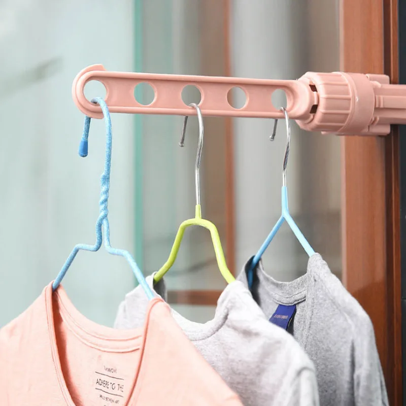 

Creative Plastic Drying Rack Removable Window Frame Door Hanger for Clothes Dormitory Hanging Rack Travel Home Accessories