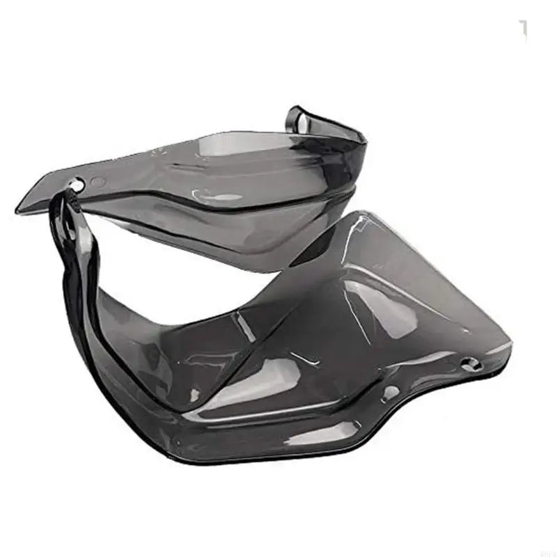 Motorcycle Handguard Wind Deflector Pair, Plastic Hand Coverage Add-On with Metal Fasteners for Daily Commuting and Extended